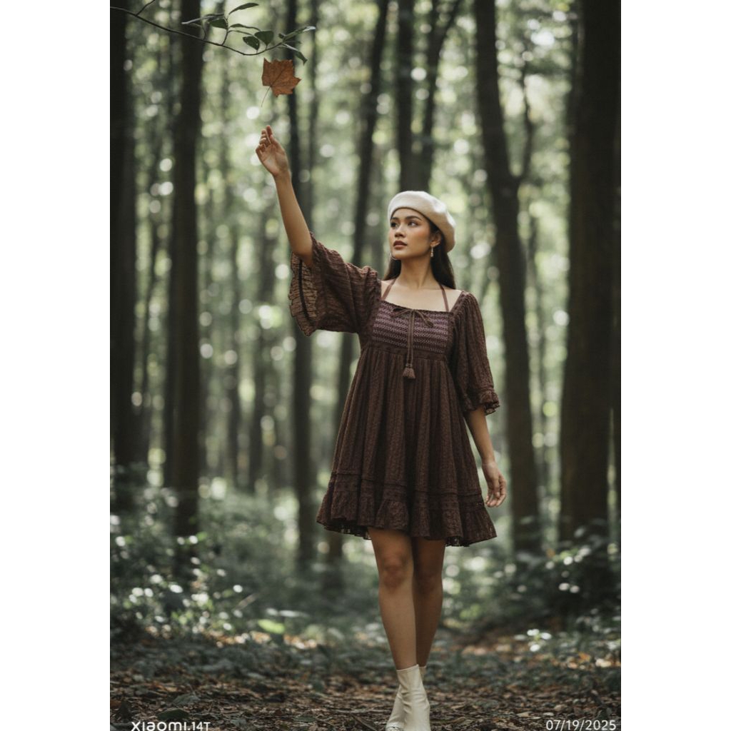 Lizlisa Brukat batwing dress cantik