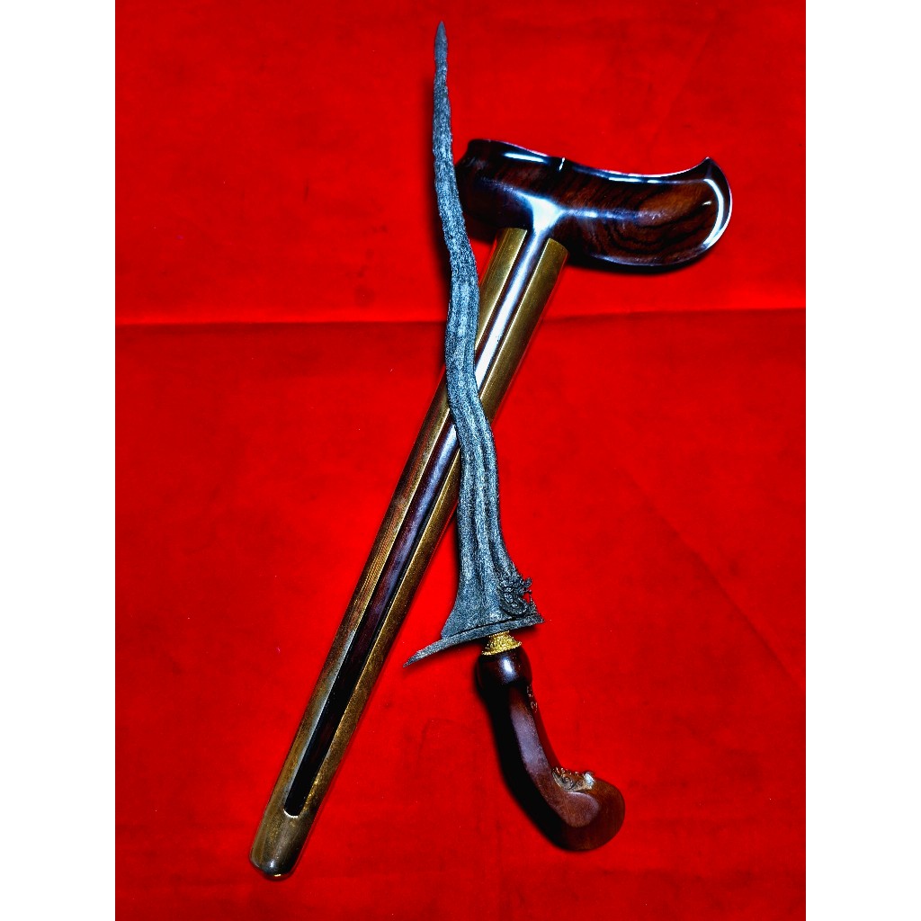 Keris Sepuh Naga Luk 5 Pamor Wutah Tangguh Mataram