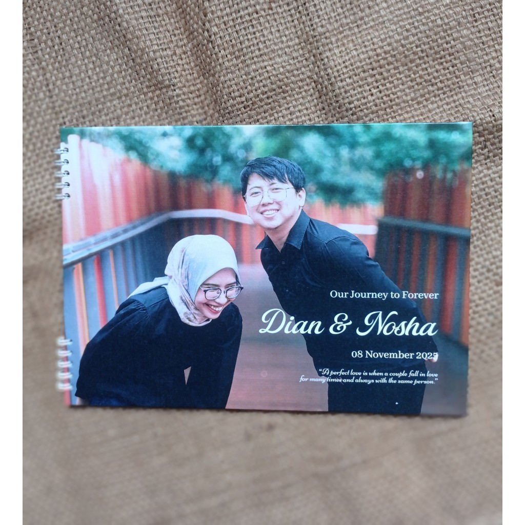 Guest Book Wedding Buku Tamu Pernikahan Custom Hard Cover Premium Kekinian Termurah By SPESIALIS BUK