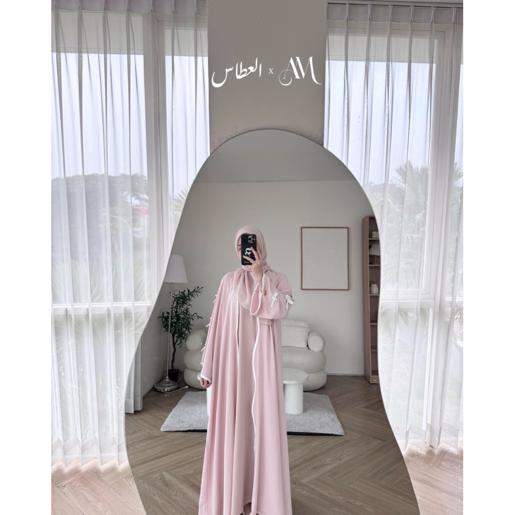 Emery Swarosvki Abaya Collab with Amarkha.co by Khansa Mariska