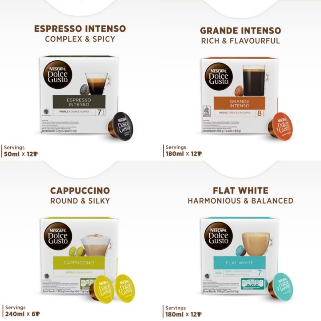 Nescafe Dolce Gusto Grande Intenso Coffee Capsule 1 Box (12 Kapsul = 12 gelas)