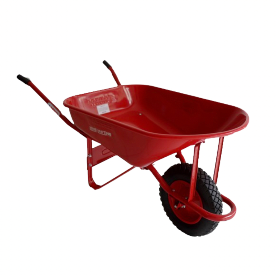 [GOJEK/GRAB/INSTANT/BLUEBIRD]ARTCO Gerobak Sorong Dorong Pasir Cor Jumbo Merah HSS-550SE Set Baja Ka