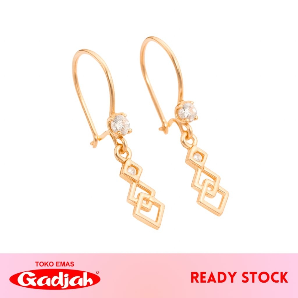 Anting Emas Kawatan Wajik Susun - Toko Emas Gadjah