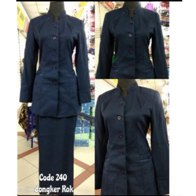 SERAGAM GURU DONGKER NAVY (PRELOVED)