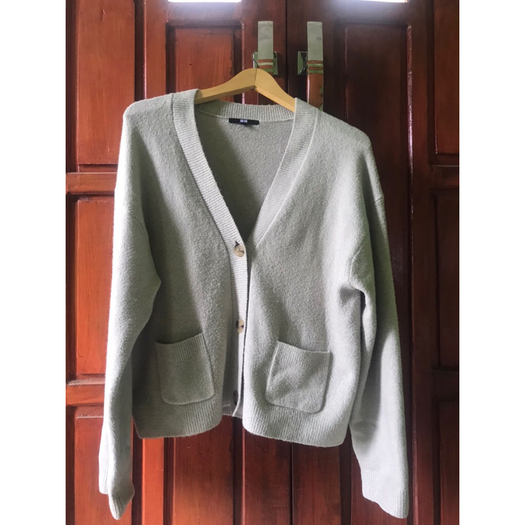 cardigan souffle yarn uniqlo