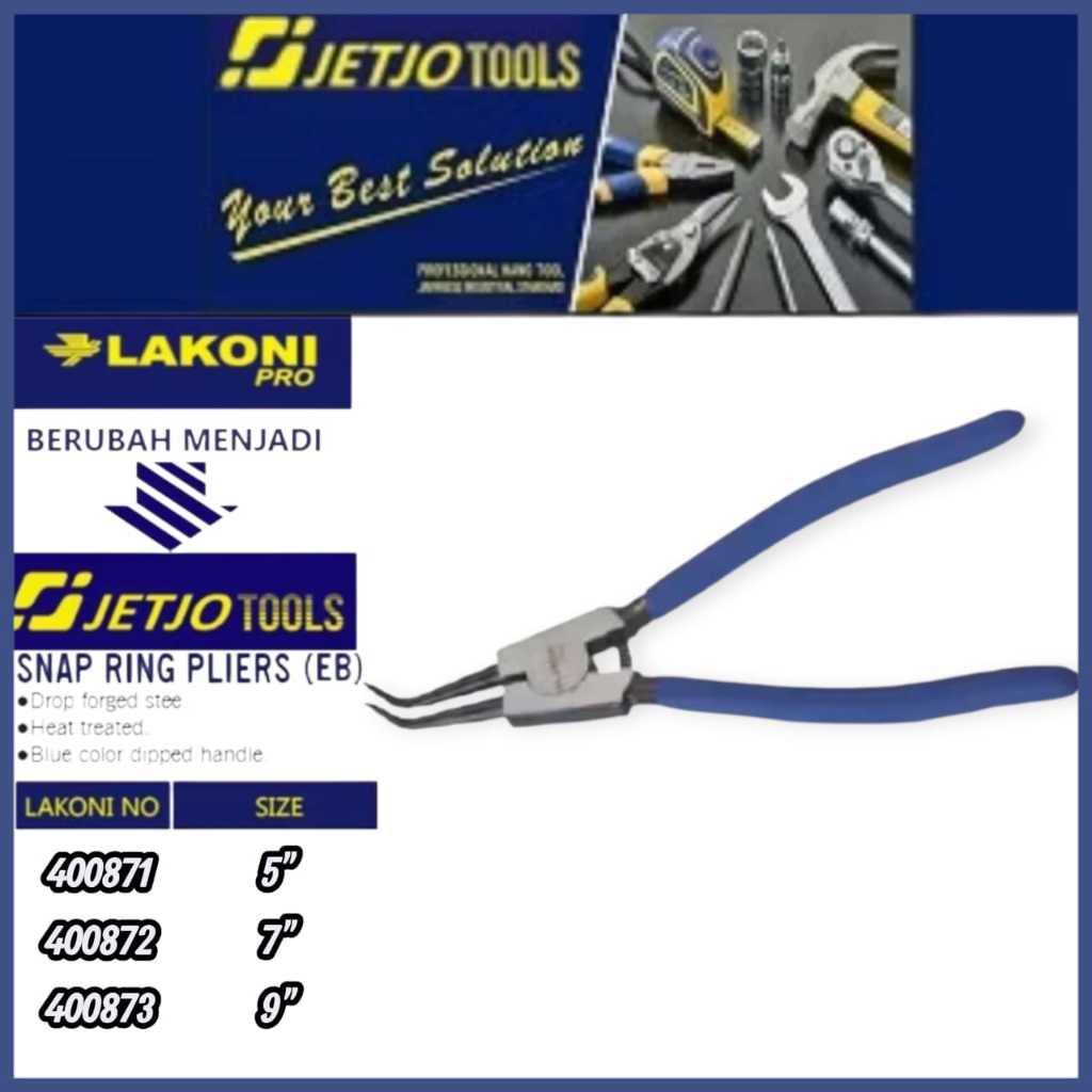 tang snap ring 5'',7'',9'' jetjo tools / snap ring pliers (ES) LAKONI PRO