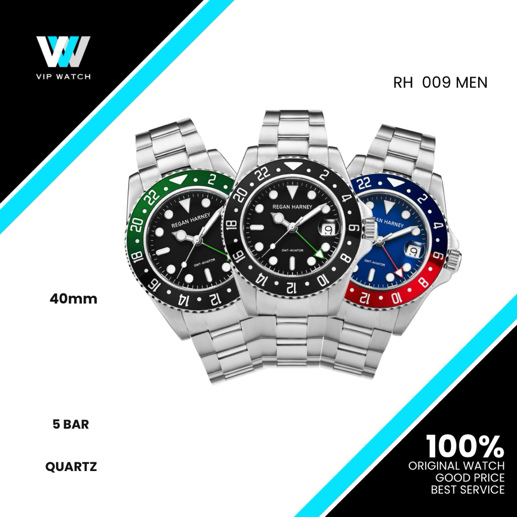 Regan Harney RH009-01- GMT-Aviator For MEN Quartz Watch