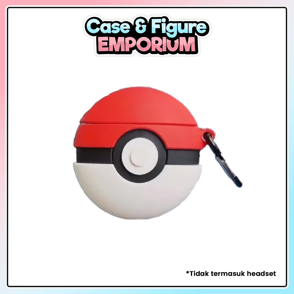 [C] Case Inpods Pro 6 / Robot Flybuds T10 / Lenovo HT38 / J6 Soft Case Karakter Poke Ball Pelindung 