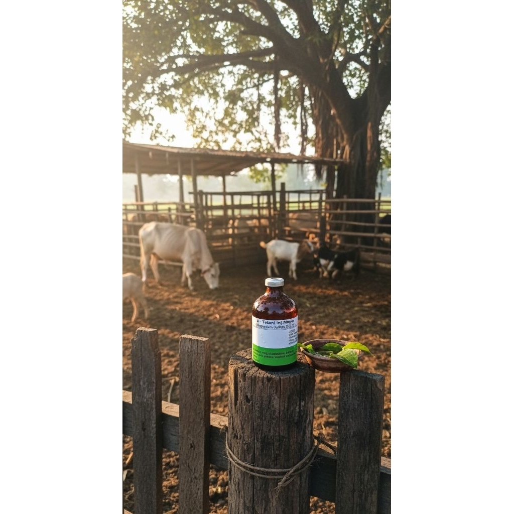 X Tetani Inj Obat Kejang, Keracunan hewan Sapi, Kerbau, Kuda, Domba, Kambing, Babi, Anjing dan Kucin