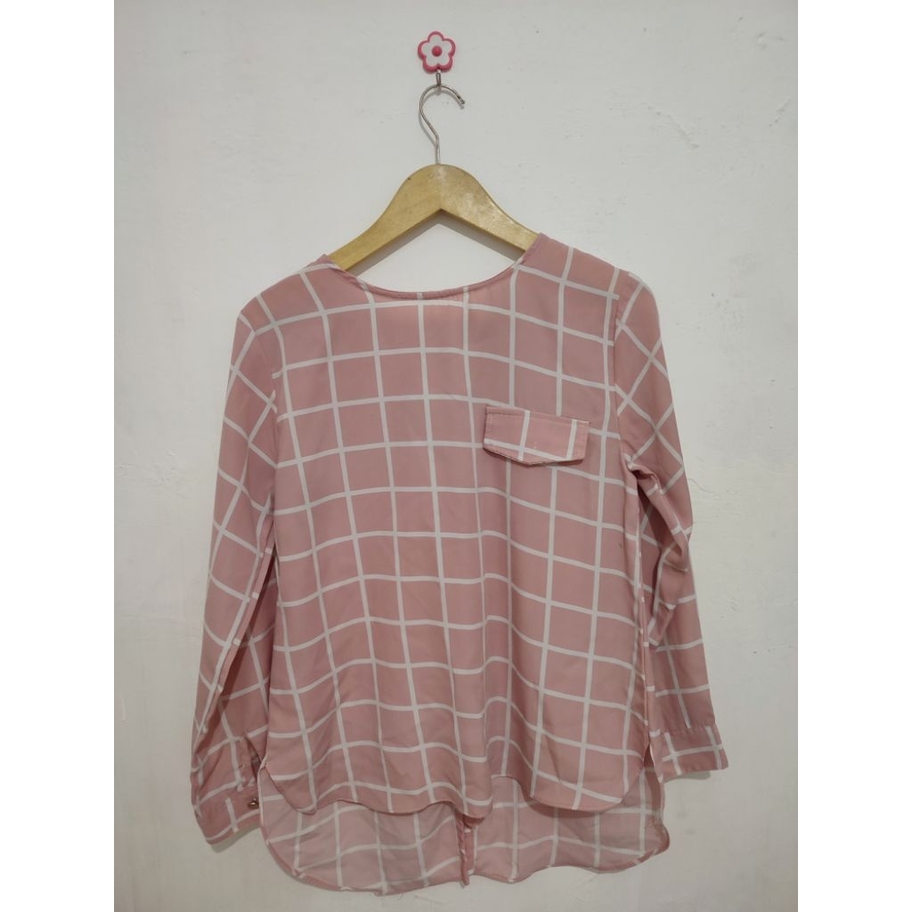 PL Baju Blouse Wanita Kain Sifon Tebal