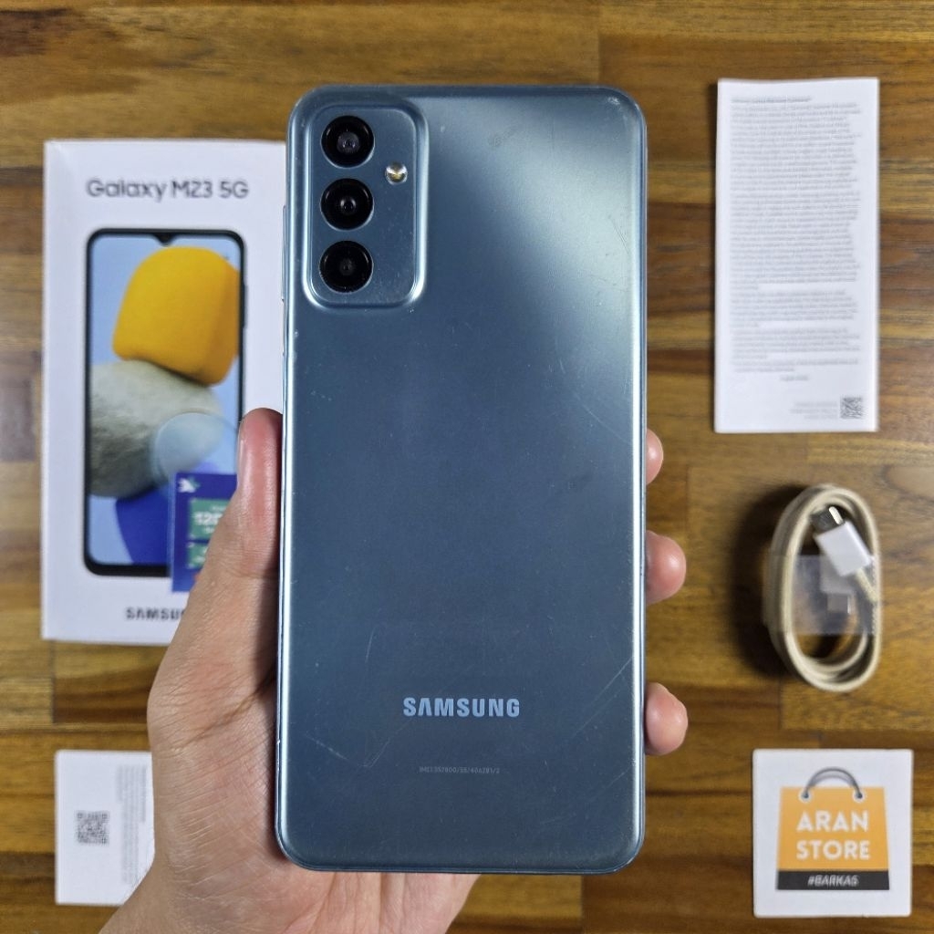 Samsung Galaxy M23 5G 6/128 GB Bekas Lengkap Garansi Resmi #62812