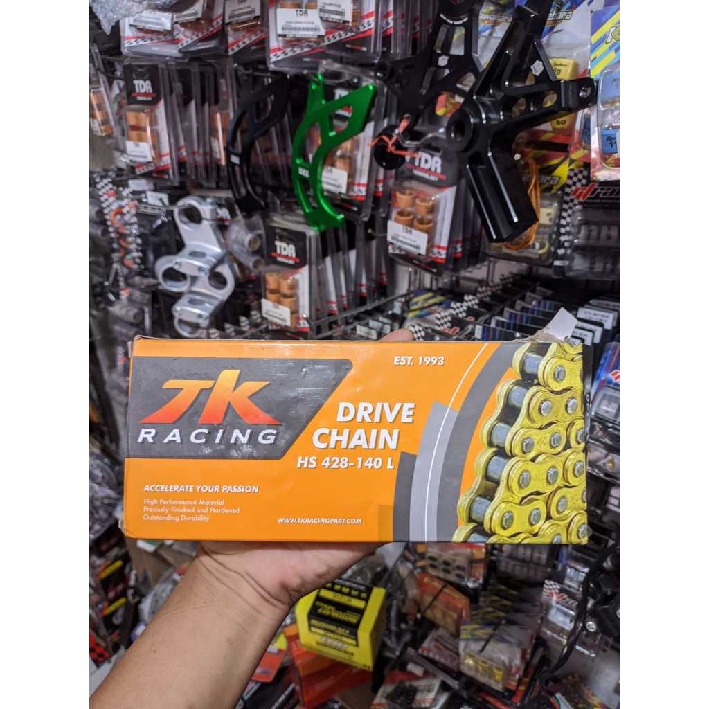 RANTAI TK RACING 428 HS PANJANG 140 L TIGER HEREX CB JUPITER Z MX KING FIZ R RX KING GOLD ORIGINAL