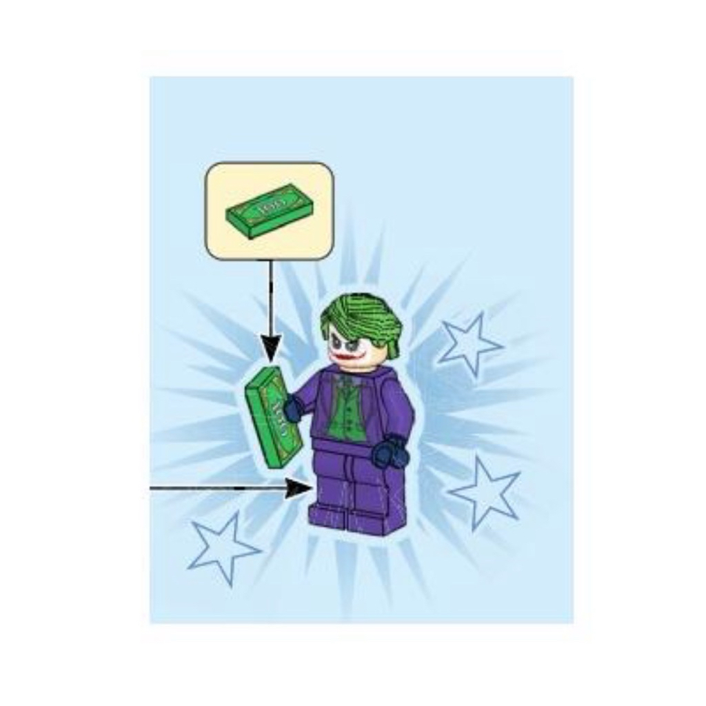 Lego Minifigure Joker The Joker Batman Tumbler SH1022 76303