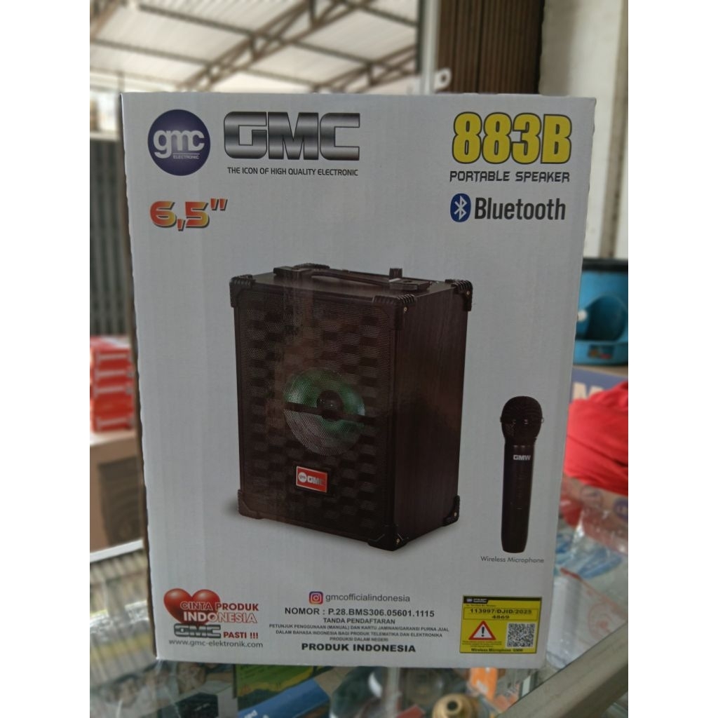 SPK GMC 883B 6.5INCHI FREE 1MIC WIRELESS