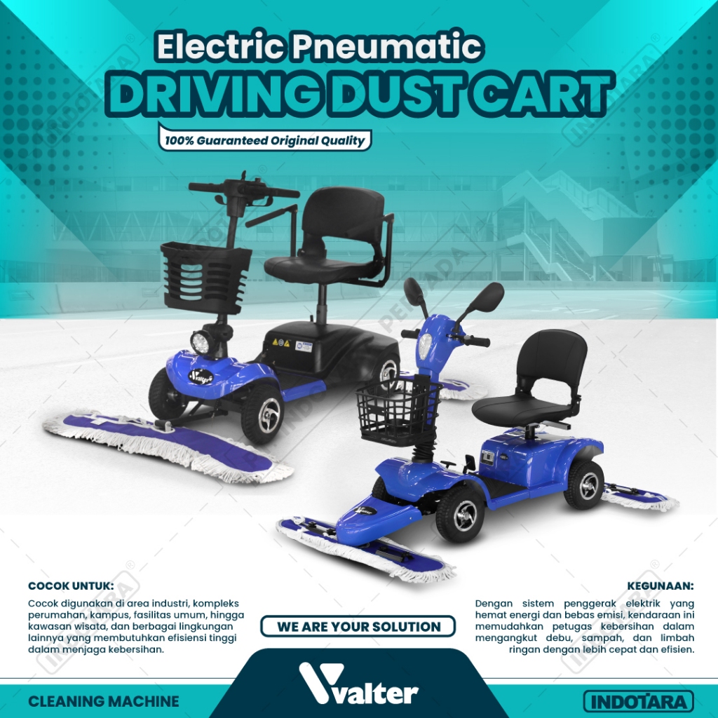 Skuter Pembersih Lantai / Mesin Pembersih Debu Elektrik VALTER