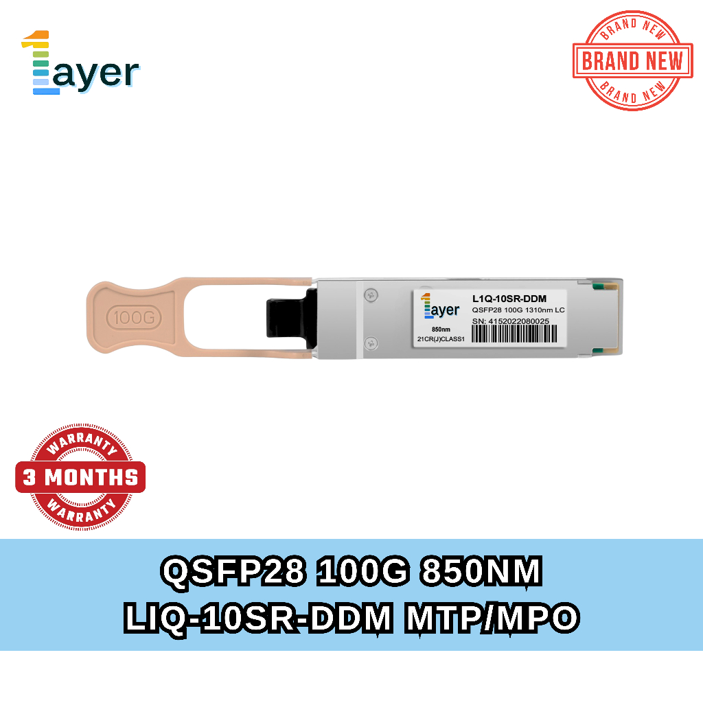 LAYER_1 QSFP28-100G-SR4 QSFP 100G 850nm 100m FS QSFP28 100G SR4