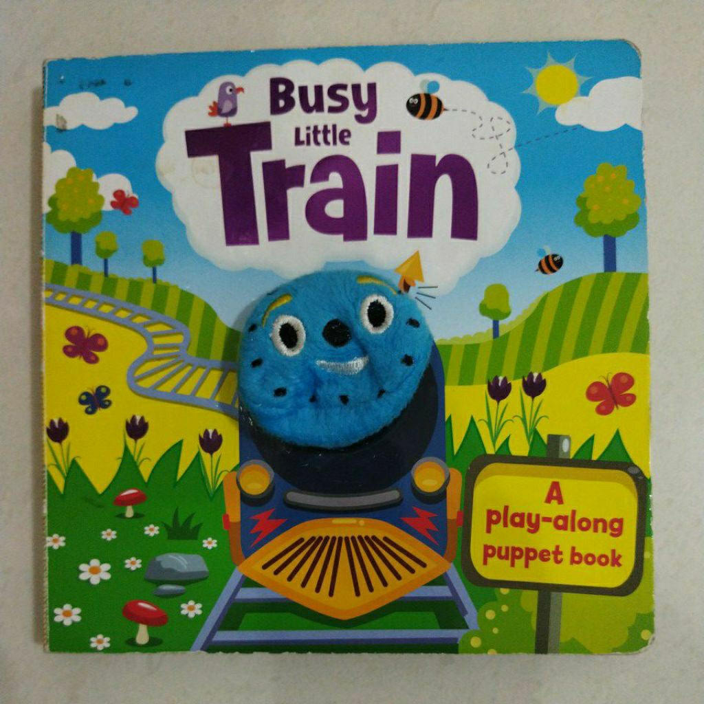 PRELOVED PUPPET BOOK BUSY LITTLE TRAIN