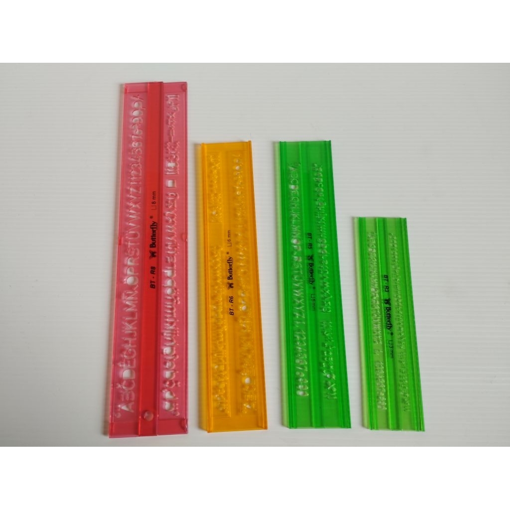 PENGGARIS MAL HURUF BUTTERFLY