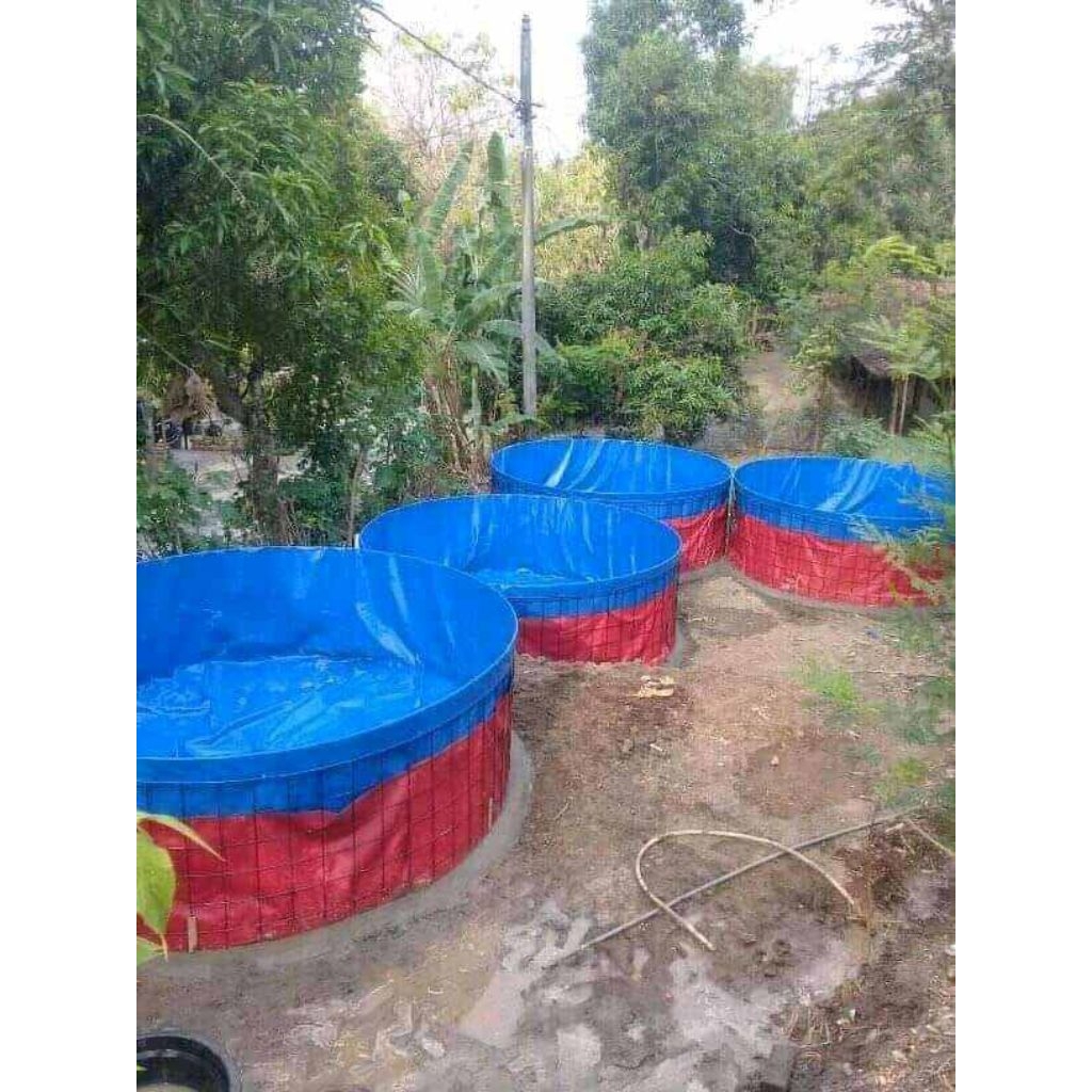 Kolam Terpal Bulat FullSet D 5 T 1.2