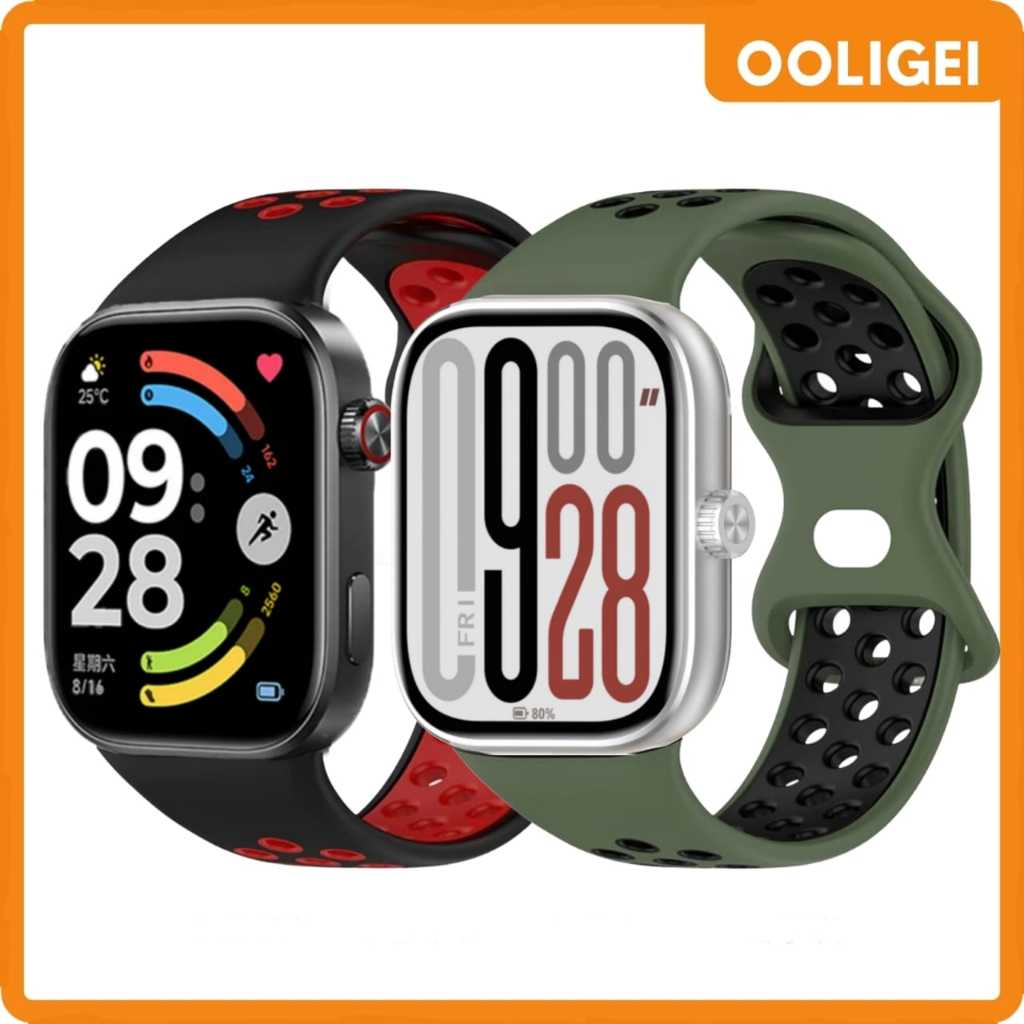 Strap Silicone Breathable For Redmi Watch 6 / Redmi Watch 5 / Redmi Watch 4 & Mi Band 9 / 8 Pro