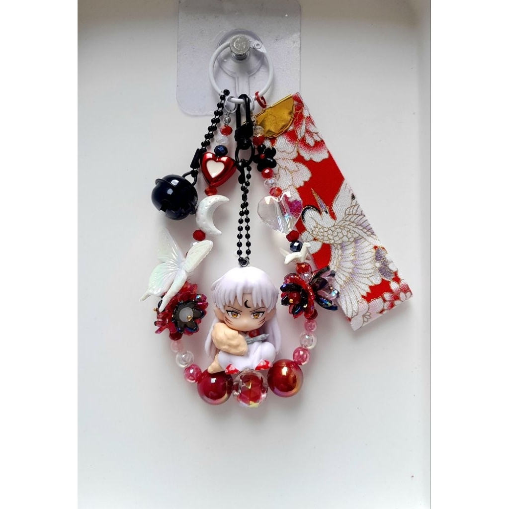 INUYASHA SESSHOMARU BAGCHARM, SESHOMARU INUYASHA STRAP PHONE, INUYASHA GANTUNGAN TAS