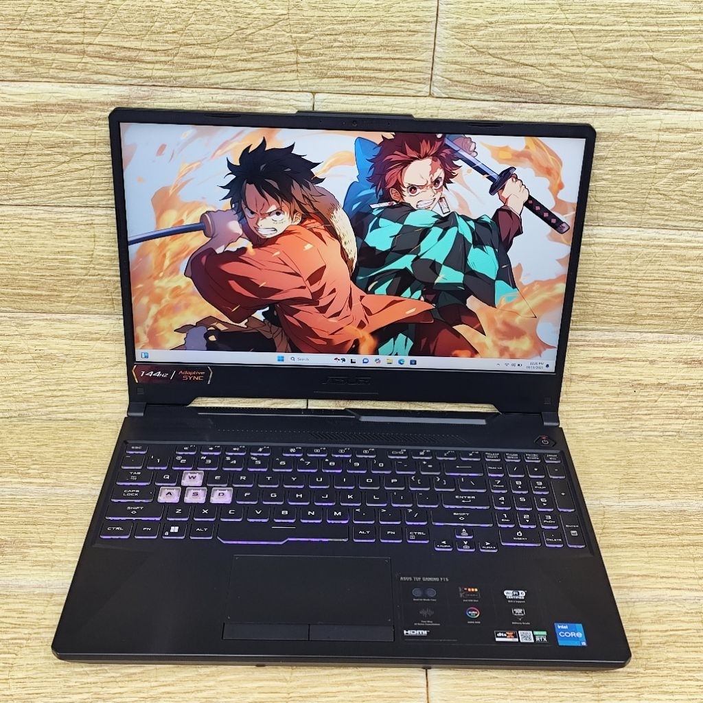 Laptop 2nd ASUS TUF GM F15 FX506HC Core I5-11400H RAM 8GB SSD 512GB RTX 3050