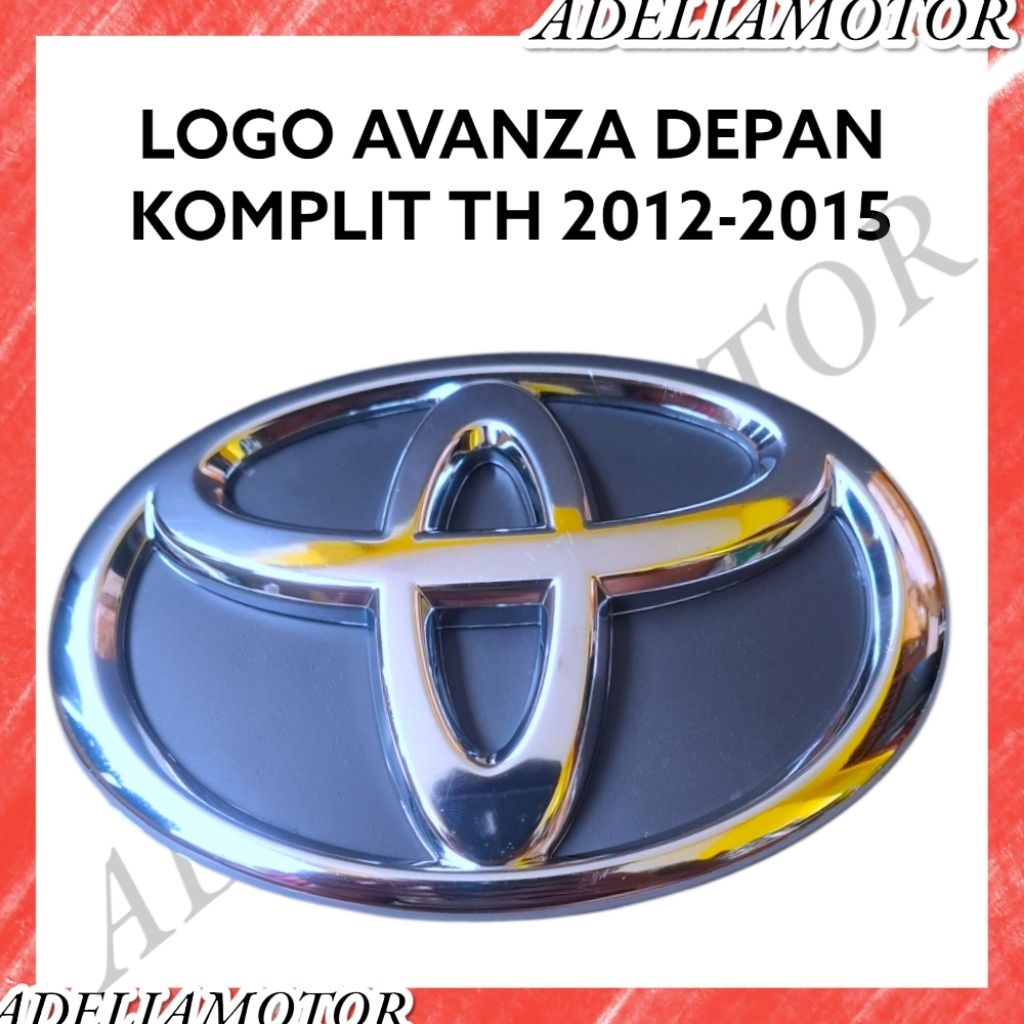 LOGO DEPAN TOYOTA AVANZA 2012-2015 LOGO GRILL DEPAN AVANZA 2012-2015