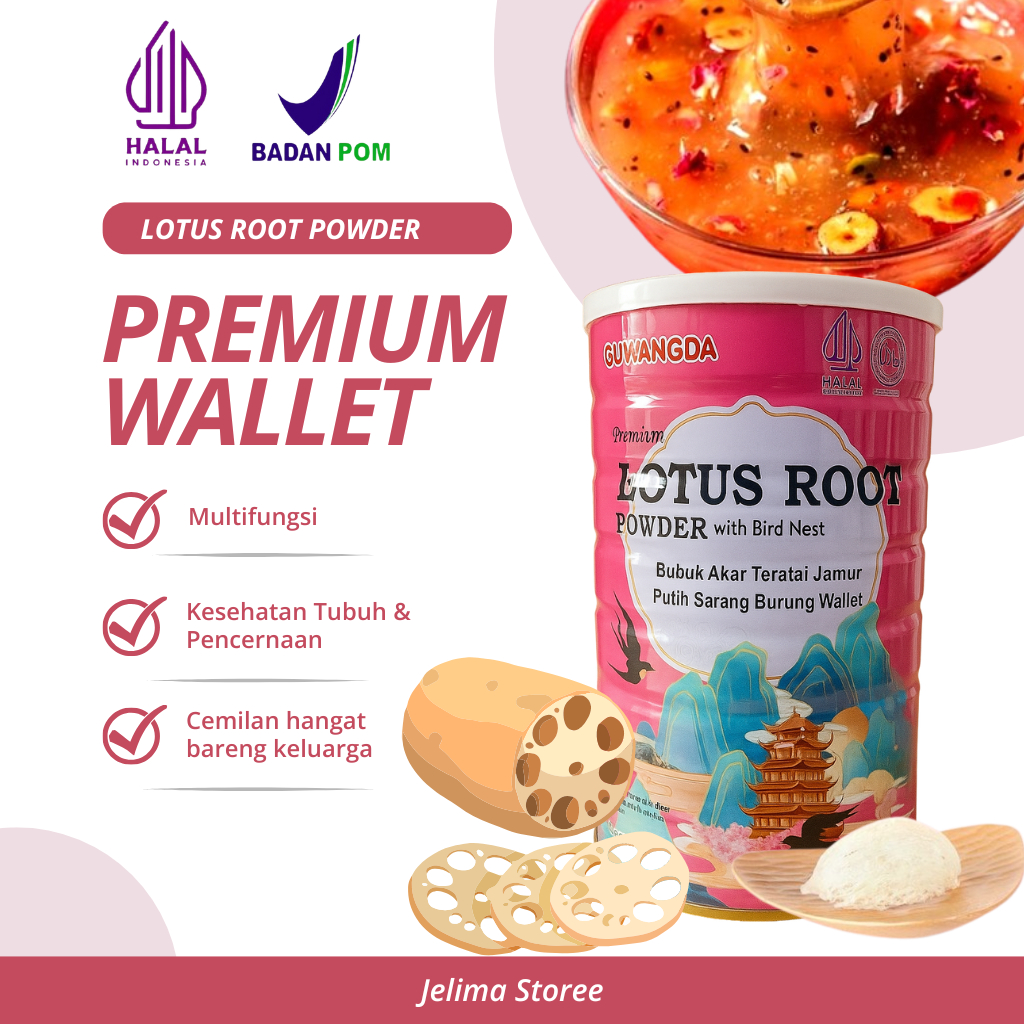 OU FEN LOTUS ROOT POWDER HALAL & BPOM MAKANAN DIET SARANG WALLET - CEMILAN SEHAT