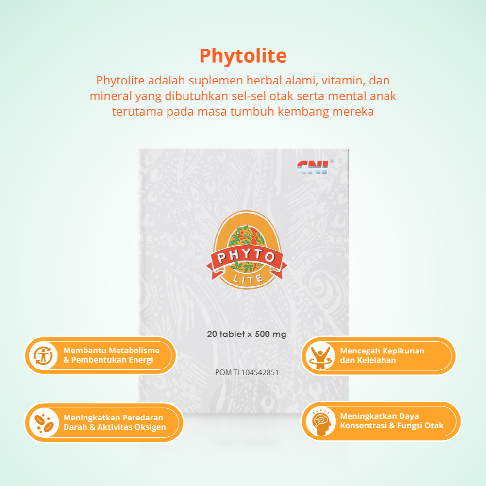 CNI Phyto Lite 20 Tablet Vitamin Anak Cerdas