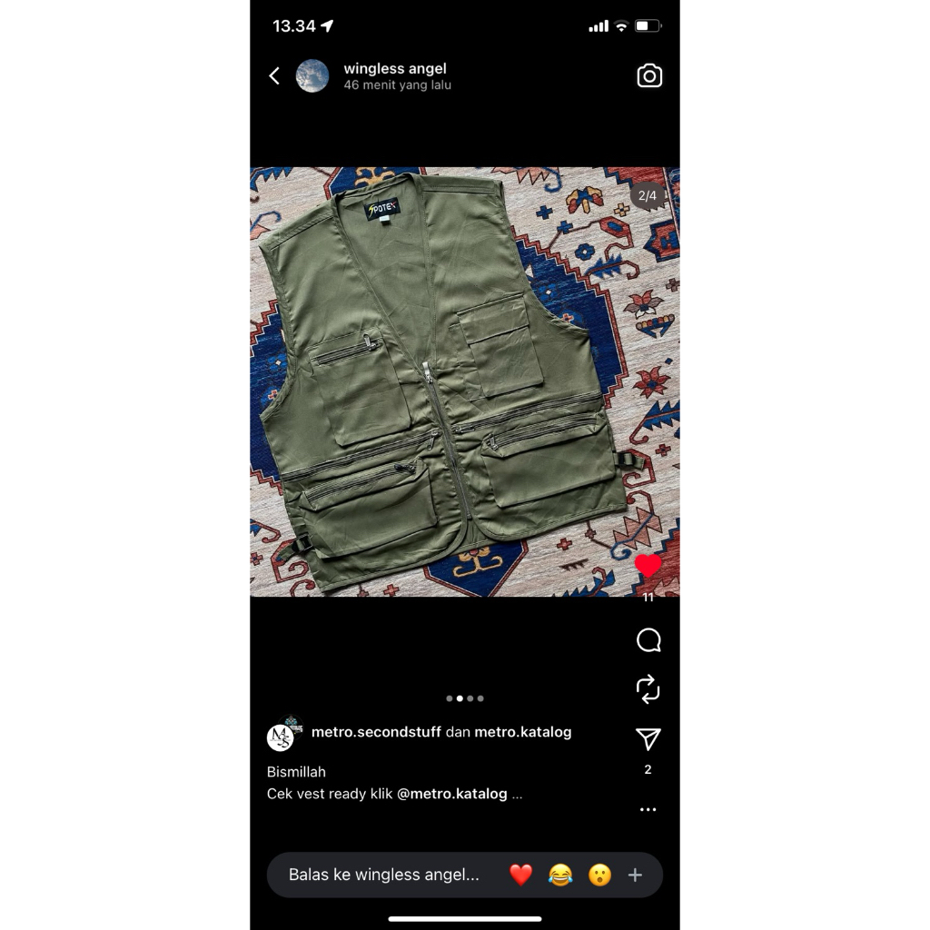 Tactical vest/rompi mancing/rompi pria/vest tactical