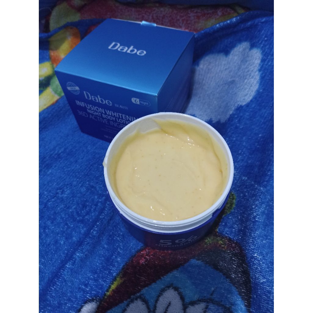 Dabe beauty infusion whitening night body lotion