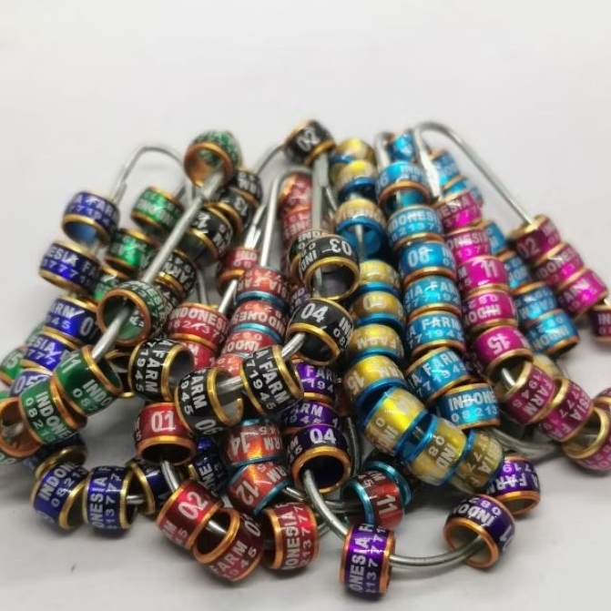 RING BURUNG MERPATI DEWASA DONAT MK 9MM 50 | CUSTOM CETAK NAMA | MERPATI DLL