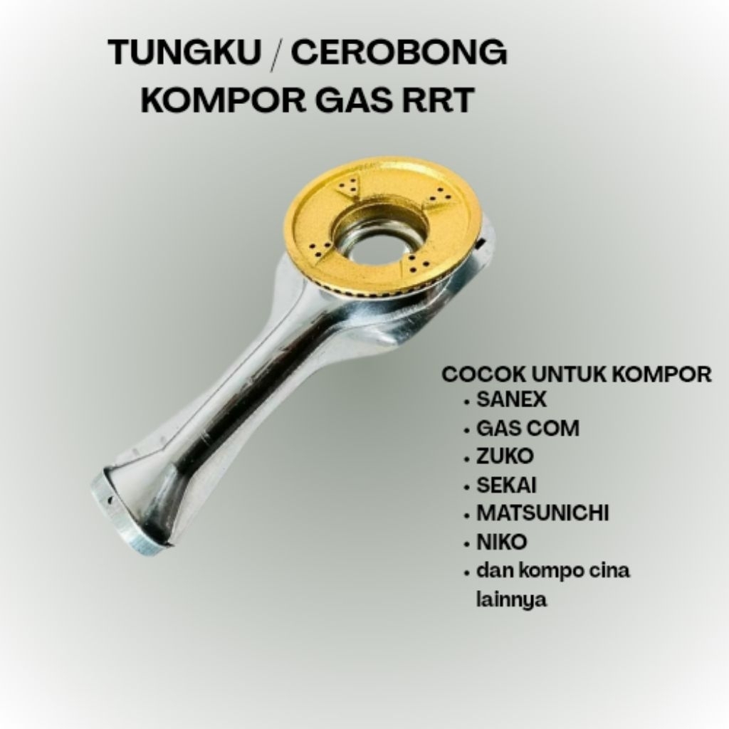 TUNGKU / CEROBONG STAINLESS KOMPOR UNIVERSAL SET BURNER COR / KOMPOR ZUKO / KOMPOR GAS 2 TUNGKU