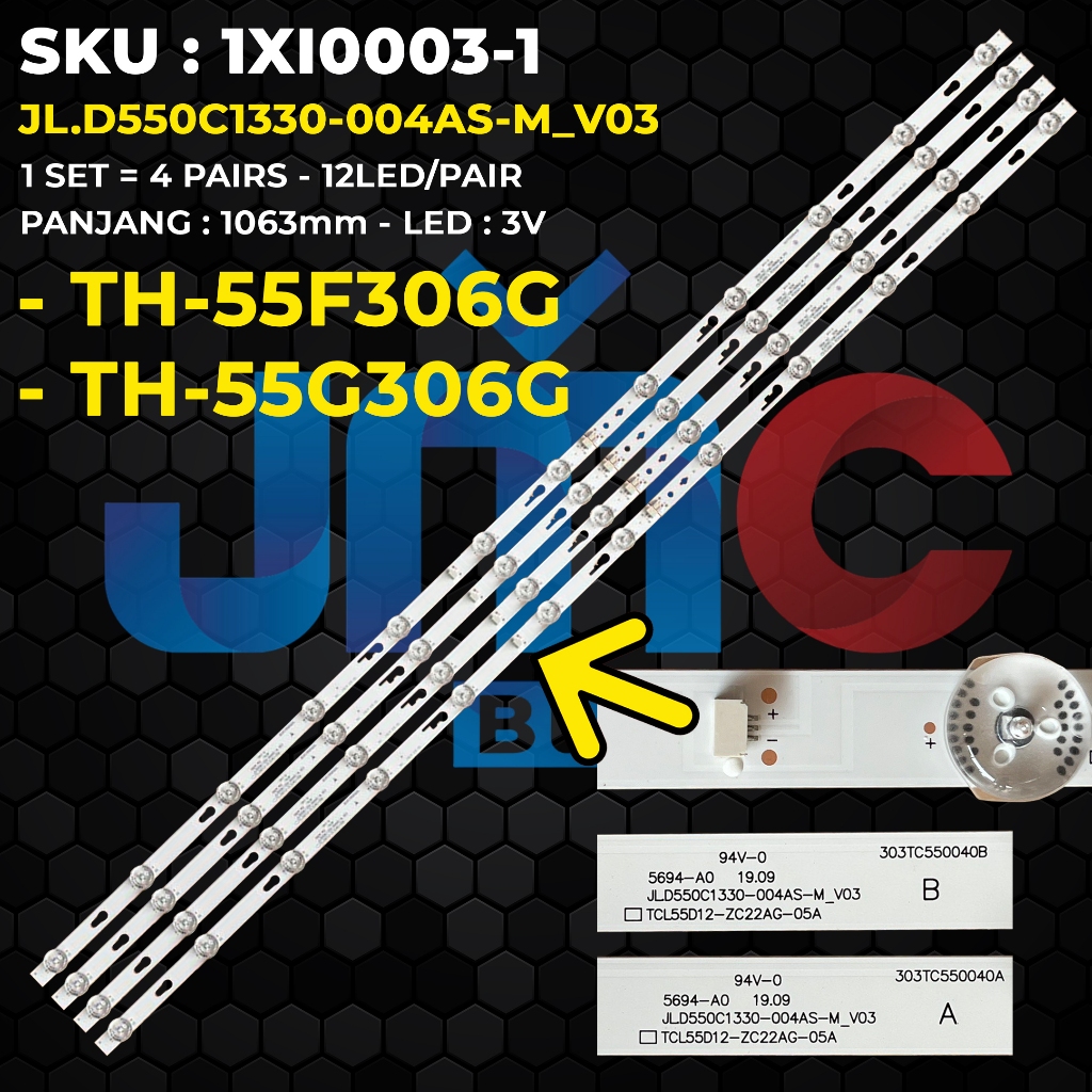 Backlight TV PANASONIC 55 Inch TH-55F306G TH-55G306G JL.D550C1330-004AS-M_V03