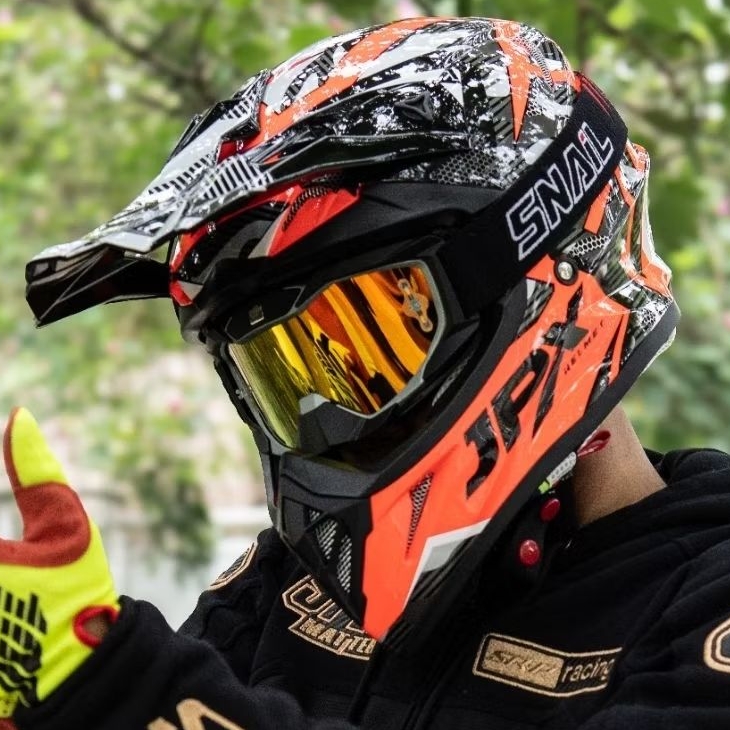 JPX HELM FULL FACE FOX1 X35 FLOURENCENT RED | HELM FULL FACE MOTORCROSS