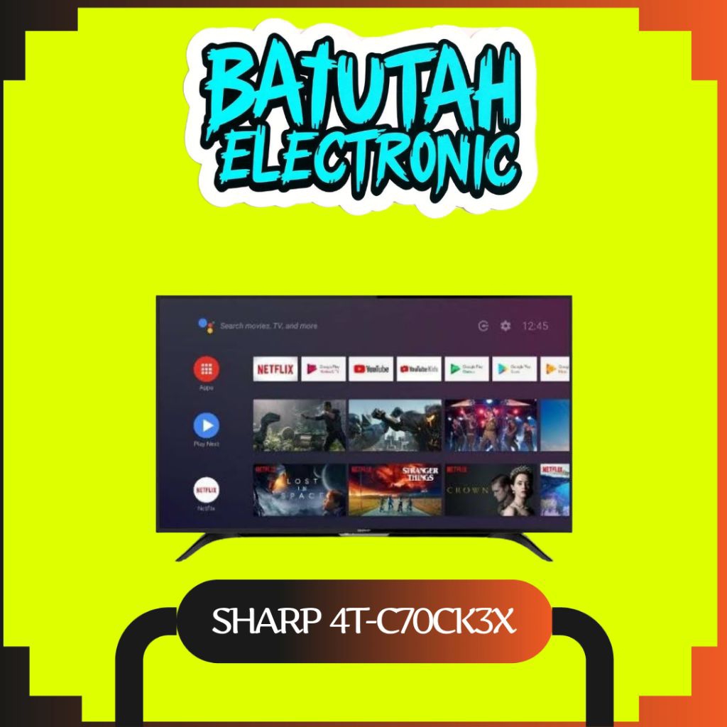 SHARP 70CK3X/4T-C70CK3X 4K ANDROID TV 70 INCH