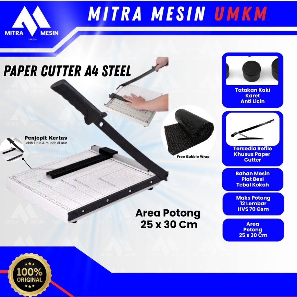 Paper Cutter A4/A4+(Alat Potong/Mesin Pemotong  Kertas HVS, Sticker, Dos, PVC, Art Paper