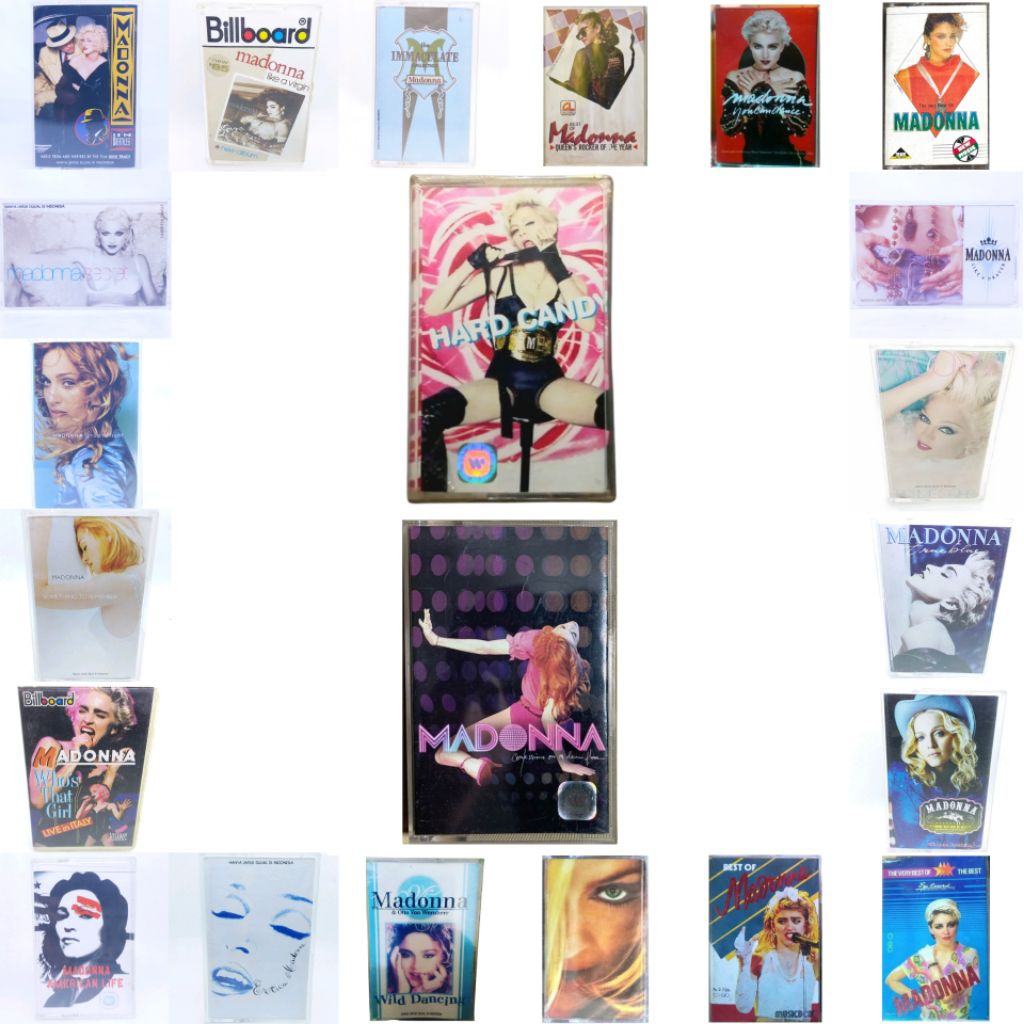 Kaset pita MADONNA - something to remember - the immaculate collection - ray of the light - like a p