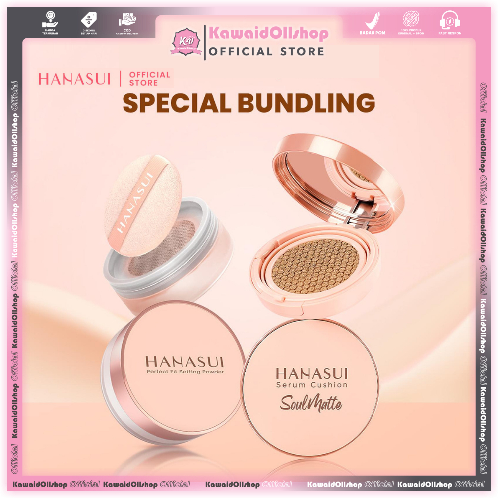 HANASUI Special Bundling ( Cushion Soulmatte + Setting Powder)