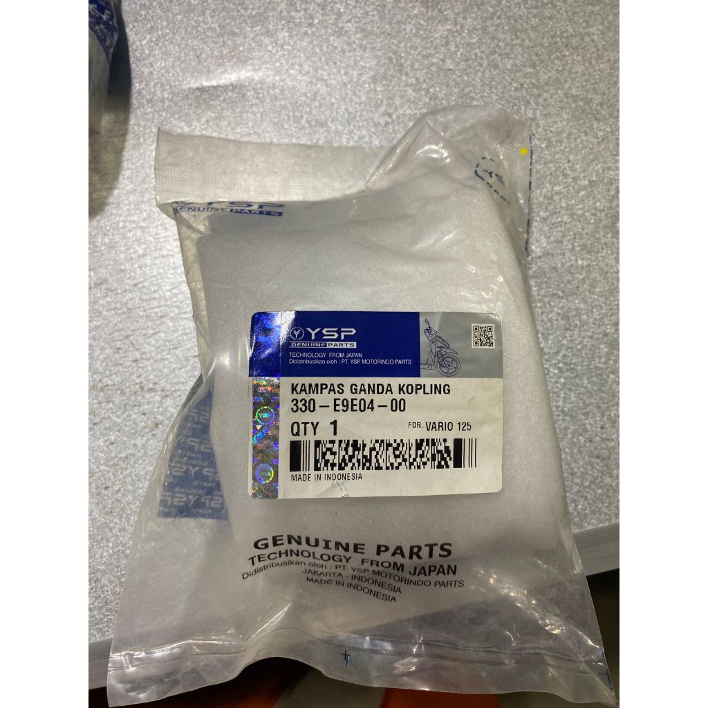 Sido Makmur – Kampas Ganda Kopling Motor Vario 125 YSP FCC Original Sparepart CVT