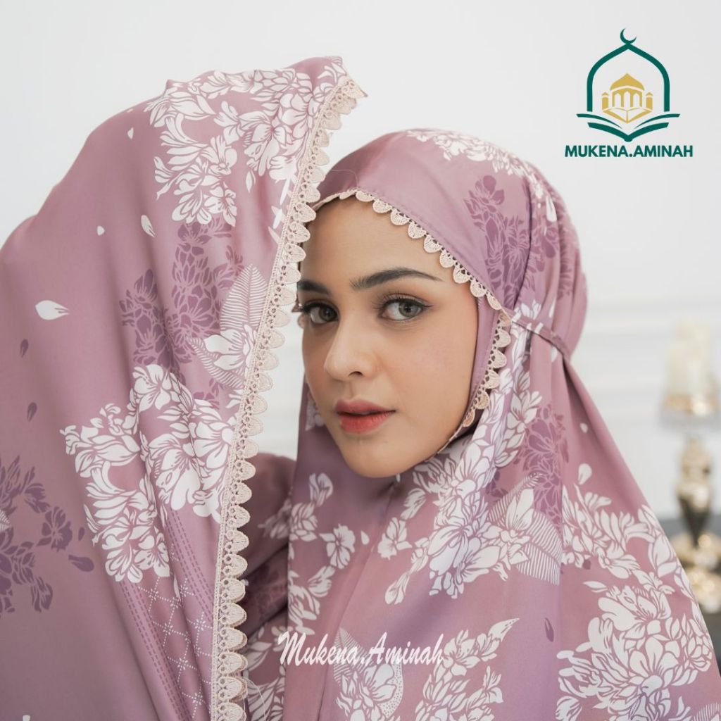 MUKENA.AMINAH MUKENA DEWASA RANIA SILK PREMIUM 2IN1 TRAVELING