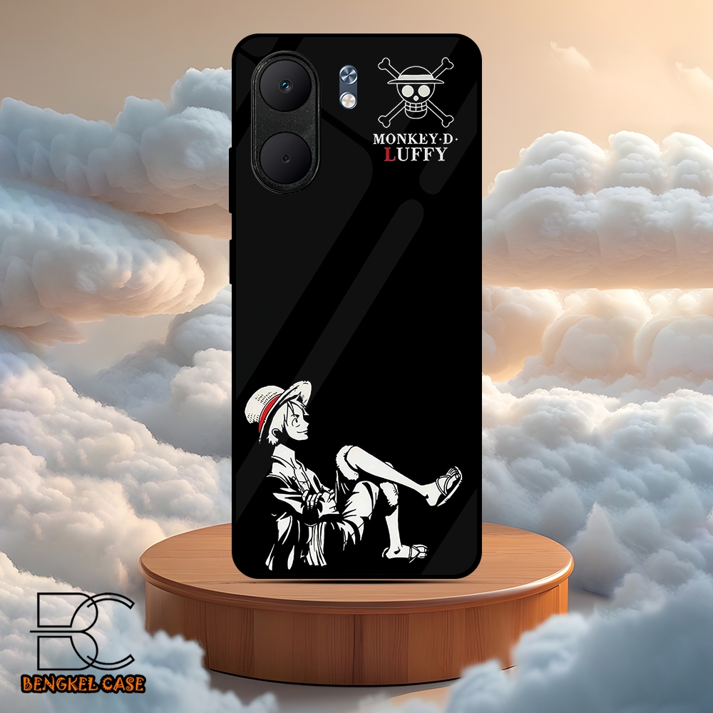 (BS95) Case Kilau OPPO A5X Casing Hp OPPO Pelindung Smartphone Motif LUFFY