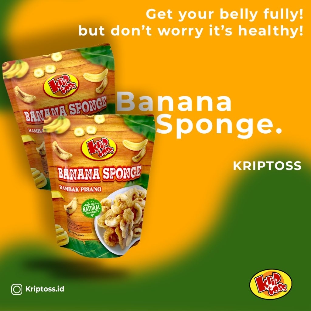 Kriptoss Banana Sponge (Rambak pisang)