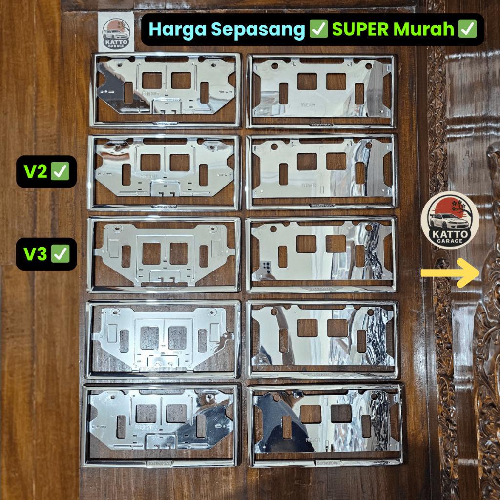 Frame Plat JDM Honda Access Original Japan Frame Plat Nomor Honda Access V2 V3 JDM Original Japan Fr