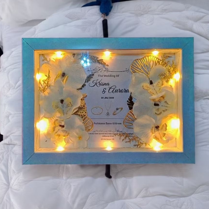 FRAME MAHAR 3D / Figura mahar pernikahan untuk kado pernikahan dan pajangan rumah ....