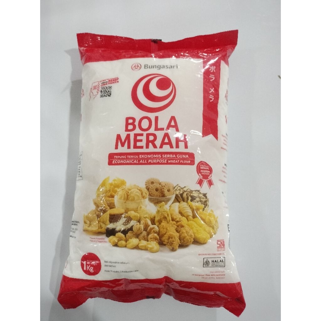 Tepung terigu Bola merah 1kg