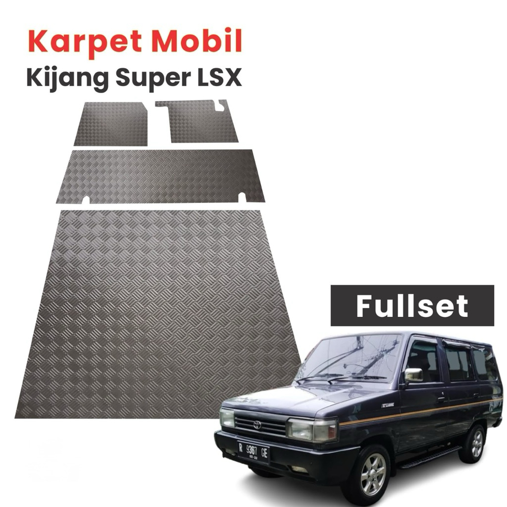 Karpet karet matras Mobil Kijang Super LSX Fullset/karpet mobil kijang kotak