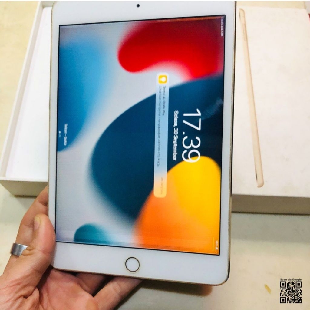 iPad Mini 4 Inter 16GB Wifi + Cellular Full Set (Minus layar harus diganti)