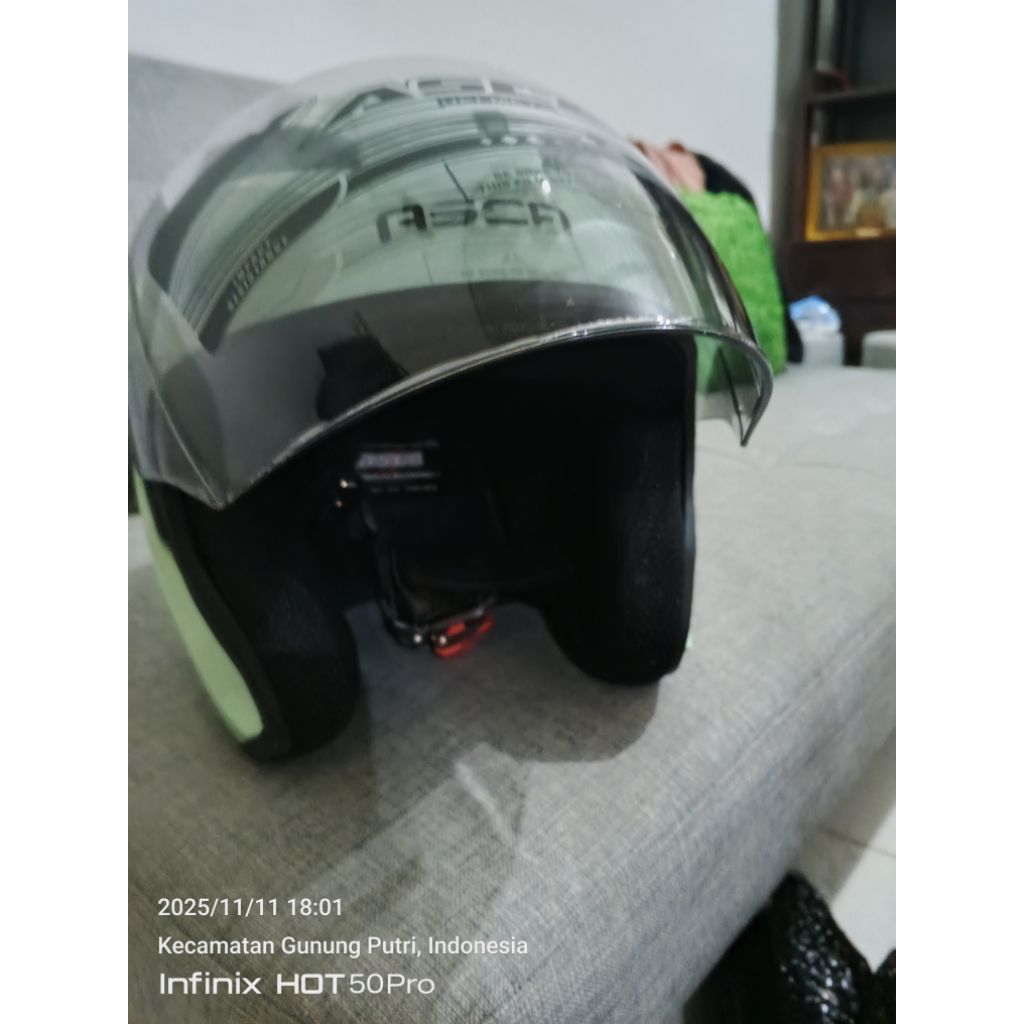 Asca X5 Hijau Pastel Size M Helm Helmet