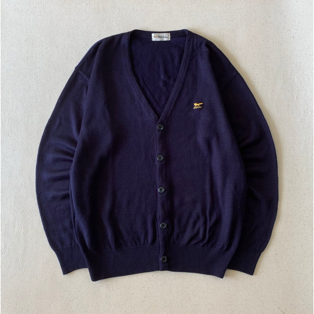 Vintage 90s Wolsey Navy Button Up Cardigan